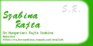 szabina rajta business card